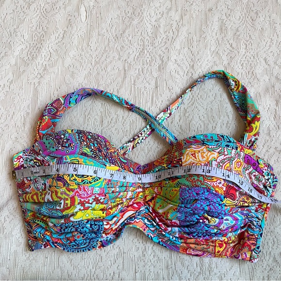 Bleau Rod Beattie bohemian paradise shirred convertible bikini - Picture 3 of 15